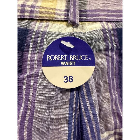 Vintage'70s Robert Bruce weekend edition Plaid shorts - Size 38 - Picture 3 of 9